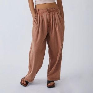Free People Lotta love linen trousers
